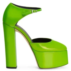 BEBE-Green-Sandals