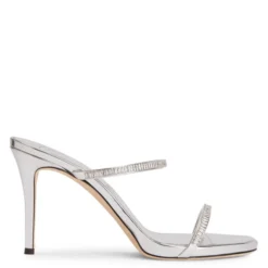 IRIDE CRYSTAL-Silver-Sandals