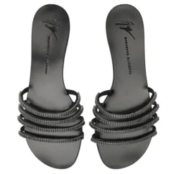 IRIDE CRYSTAL-Black-Sandals -Nuvella Shop E200003A010 E 1