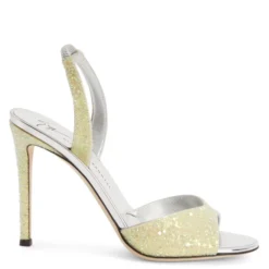 LILIBETH GLITTER-Yellow-Sandals