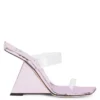 FLORANCE PLEXI-Pink-Wedges
