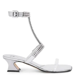 DEVINE CRYSTAL 45-Silver-Sandals