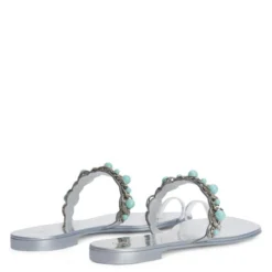 MARGUERITHE FLAT-Silver-Flats -Nuvella Shop E300014001 D 1 1