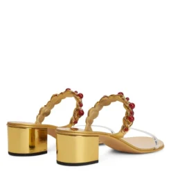 MARGUERITHE-Gold-Flats -Nuvella Shop E300015001 D 1 1