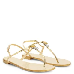 ALPHONSINE-Gold-Flats -Nuvella Shop E300025001 C 1 1