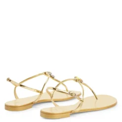 ALPHONSINE-Gold-Flats -Nuvella Shop E300025001 D 1 1