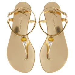 ALPHONSINE-Gold-Flats -Nuvella Shop E300025001 E 1 1