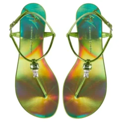 ALPHONSINE-Green-Flats -Nuvella Shop E300025002 E 1 1
