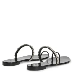INTRIIGO STRING-Black-Flats -Nuvella Shop E300030A001 D 1