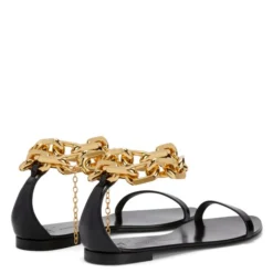INTRIIGO CHAIN-Black-Flats -Nuvella Shop E300035001 D 1 1
