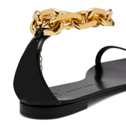 INTRIIGO CHAIN-Black-Flats -Nuvella Shop E300035001 E 1 1