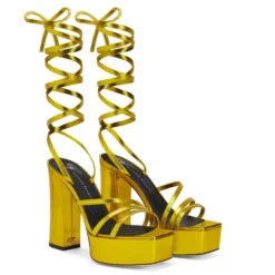 FLAVIENNE-Yellow-Sandals -Nuvella Shop E300036001 C 1 1