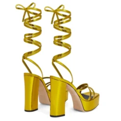 FLAVIENNE-Yellow-Sandals -Nuvella Shop E300036001 D 1 1