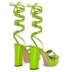FLAVIENNE-Green-Sandals 8 FLAVIENNE-Green-Sandals -Nuvella Shop E300036004 D 1 1