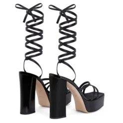 FLAVIENNE-Black-Sandals 8 FLAVIENNE-Black-Sandals -Nuvella Shop E300036005 D 1 1