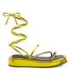 MELBURNE LACES-Yellow-Flats