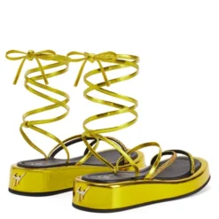 MELBURNE LACES-Yellow-Flats -Nuvella Shop E300042003 D 1 1