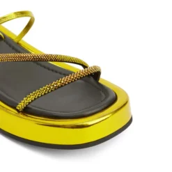 MELBURNE LACES-Yellow-Flats -Nuvella Shop E300042003 E 1