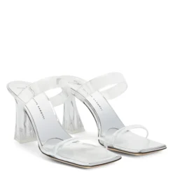 FLAMINIA PLEXI-Silver-Sandals -Nuvella Shop E300052001 C 1