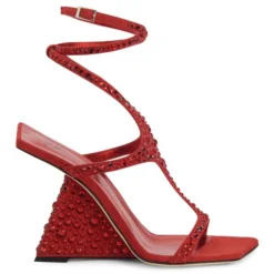 TUTANKAMON CRYSTAL-Red-Sandals