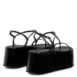 BARNAK-Black-Sandals -Nuvella Shop E300070001 D 1