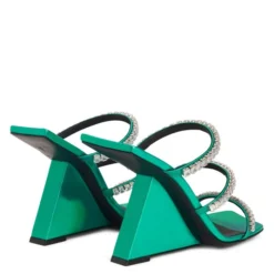 CLAREENCE-Green-Sandals -Nuvella Shop E300076003 D 1