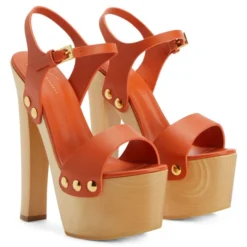 FANNY-Orange-Sandals -Nuvella Shop E300081004 C 1