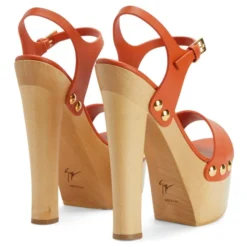FANNY-Orange-Sandals -Nuvella Shop E300081004 D 1