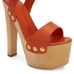 FANNY-Orange-Sandals -Nuvella Shop E300081004 E 1