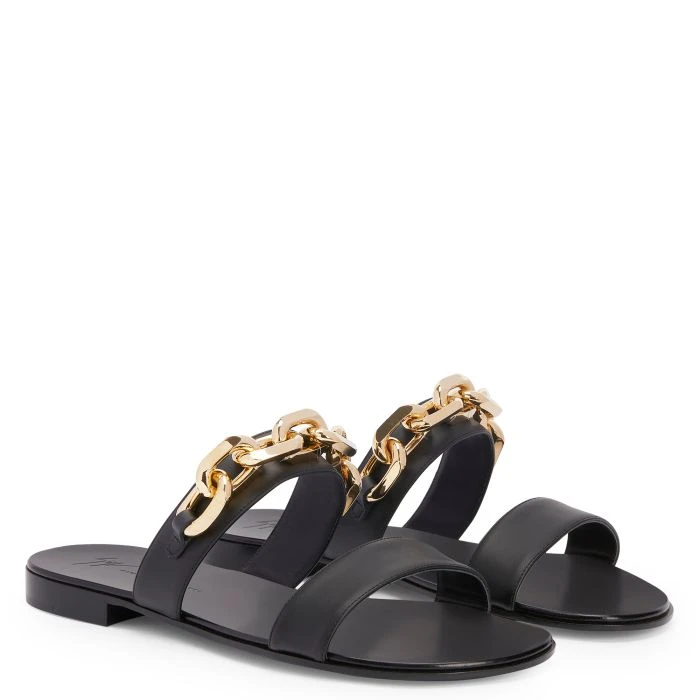 AUBERT CHAIN-Black-Flats 2 AUBERT CHAIN-Black-Flats - Image 2