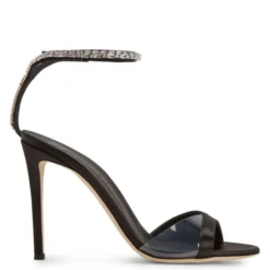 LEEAH CRYSTAL-black-Sandals