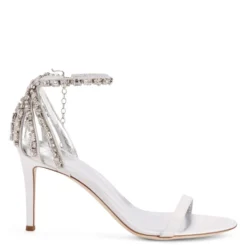 ADELE CRYSTAL-White-Sandals