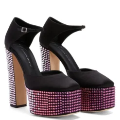 BEBE STRASS-black-Platforms -Nuvella Shop I260007001 C 1
