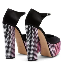 BEBE STRASS-black-Platforms -Nuvella Shop I260007001 D 1