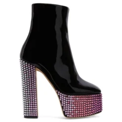 MORGANA STRASS-black-Platforms