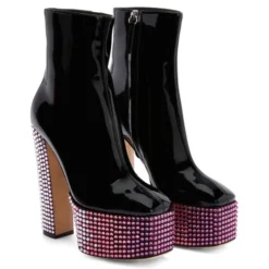 MORGANA STRASS-black-Platforms -Nuvella Shop I270000001 C 1