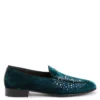 ALVARO STUDS-Green-Loafers