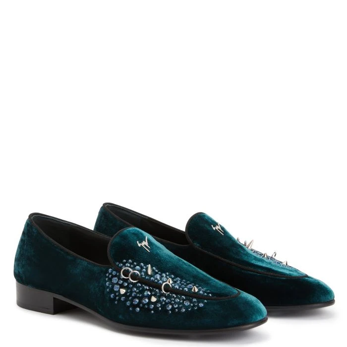 ALVARO STUDS-Green-Loafers 2 ALVARO STUDS-Green-Loafers - Image 2