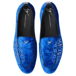 ALVARO STUDS-Blue-Loafers -Nuvella Shop IU20039006 D 1 1