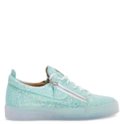 FRANKIE GLITTER-Blue-Low-top Sneakers