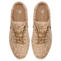 FRANKIE-Beige-Low-top Sneakers -Nuvella Shop RM30014004 D 1 1