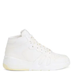 TALON-White-Mid Top Sneakers