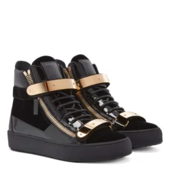 COBY-Black-Mid Top Sneakers -Nuvella Shop RS10053001 B 1
