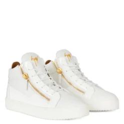 KRISS-White-Mid Top Sneakers