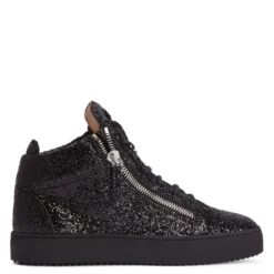 KRISS-black-Mid Top Sneakers