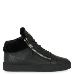 KRISS-Black-Mid Top Sneakers