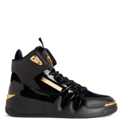 TALON-Black-Mid Top Sneakers