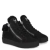 KRISS WINTER-Black-Mid Top Sneakers