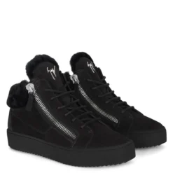 KRISS WINTER-Black-Mid Top Sneakers