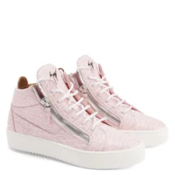 KRISS MONOGRAM-Pink-Mid Top Sneakers 5 KRISS MONOGRAM-Pink-Mid Top Sneakers -Nuvella Shop RW20033001 B 1